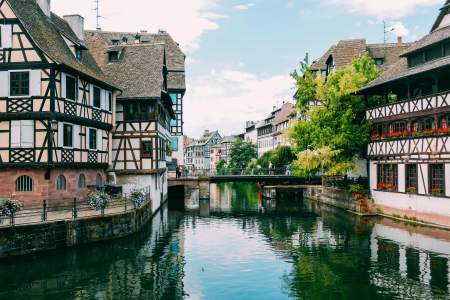 Quartier de la Petite France et ses maisons à colombages à Strasbourg