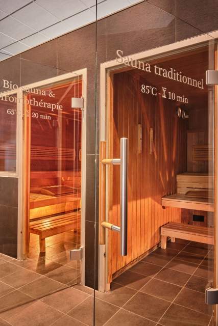 Sauna at Athena Spa in Strasbourg