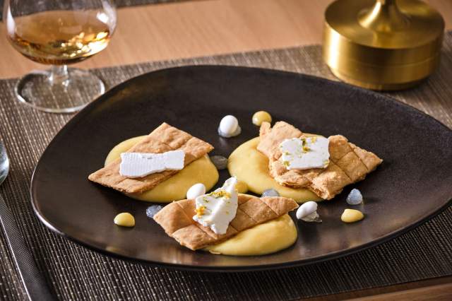 Dish from the restaurant at Hôtel Athena Spa in Strasbourg
